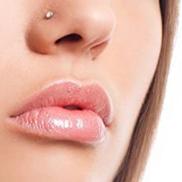 🔥SALE set (2) sterling silver stainless steel diamond CZ nose studs piercing - Picture 2 of 15